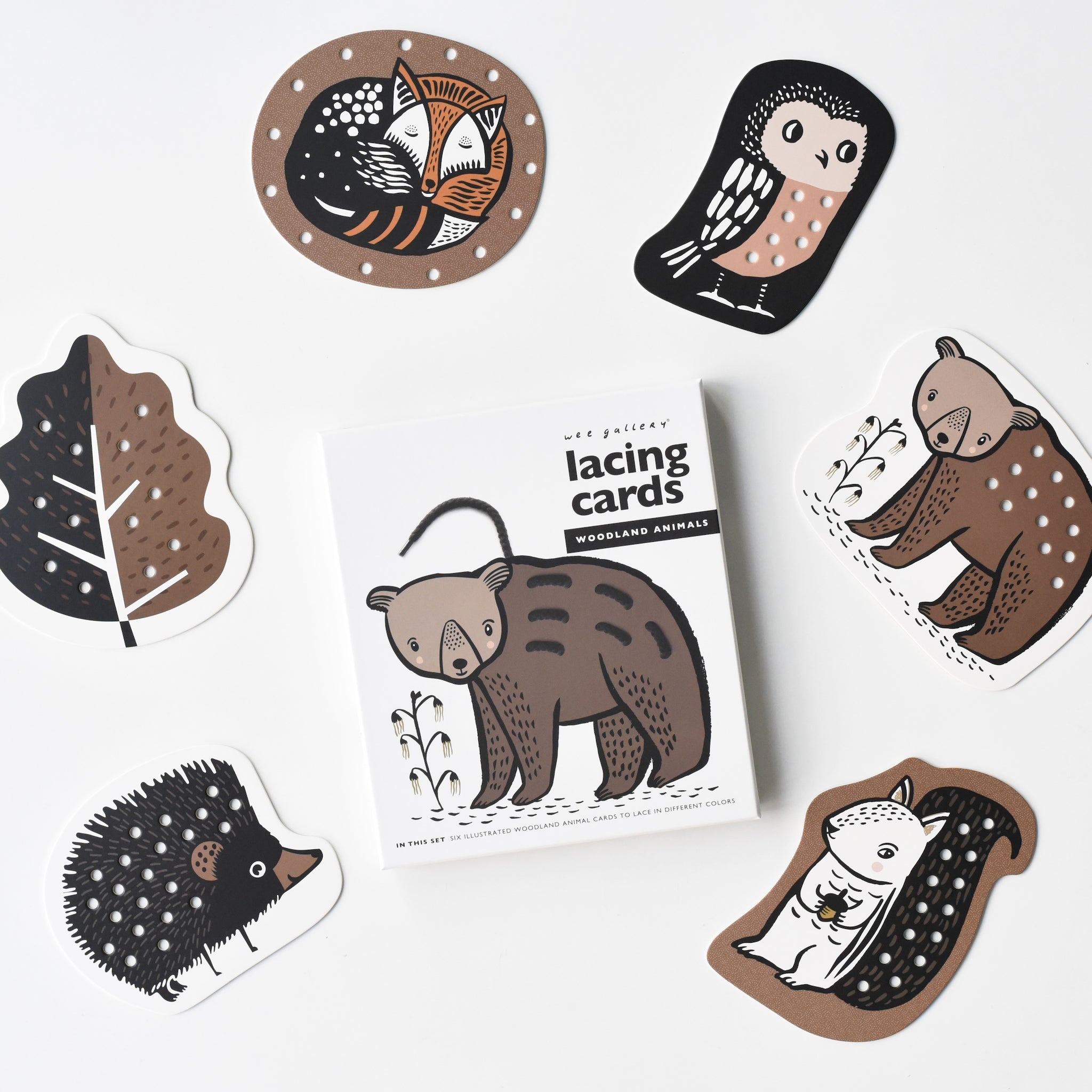 Lacing Cards - Woodland Animals